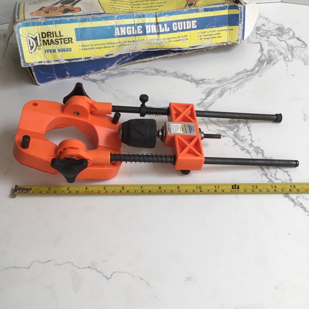 Drill Master Multi Angle Drill Guide Item #95622 Damaged Box READ 6” Max Width