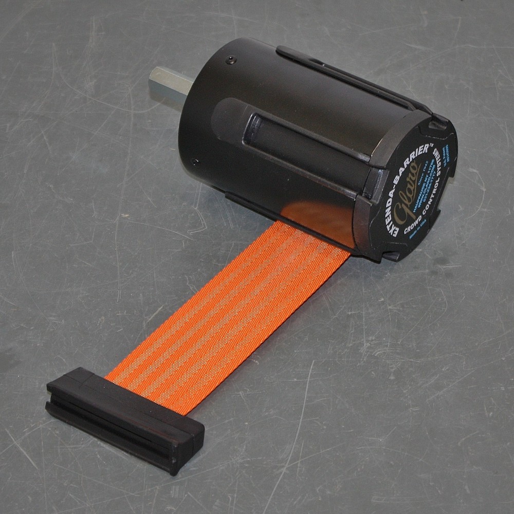Glaro Repacement Retractable Belt Barrier Head 152, 2" x 12ft, Solid Orange