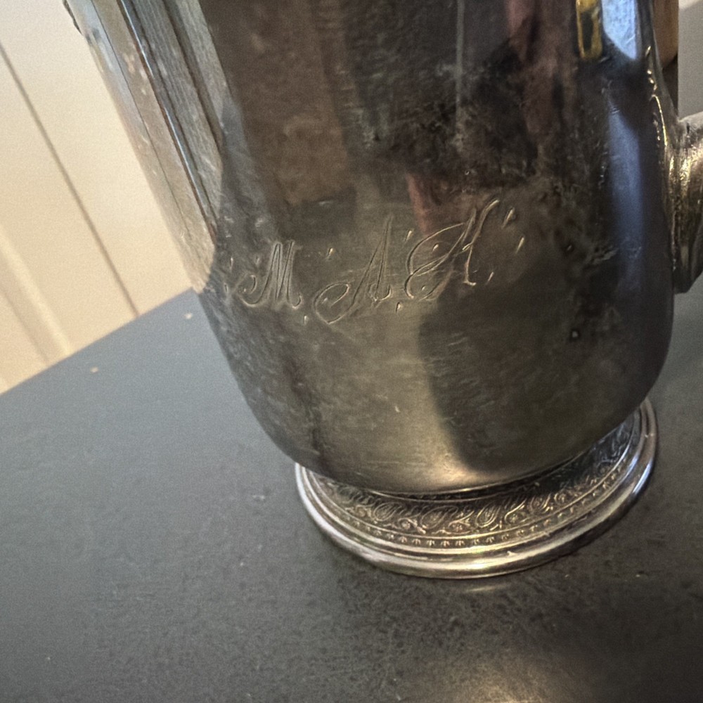 Antique Reed & Barton silver Lidded Creamer 2980- Engraved