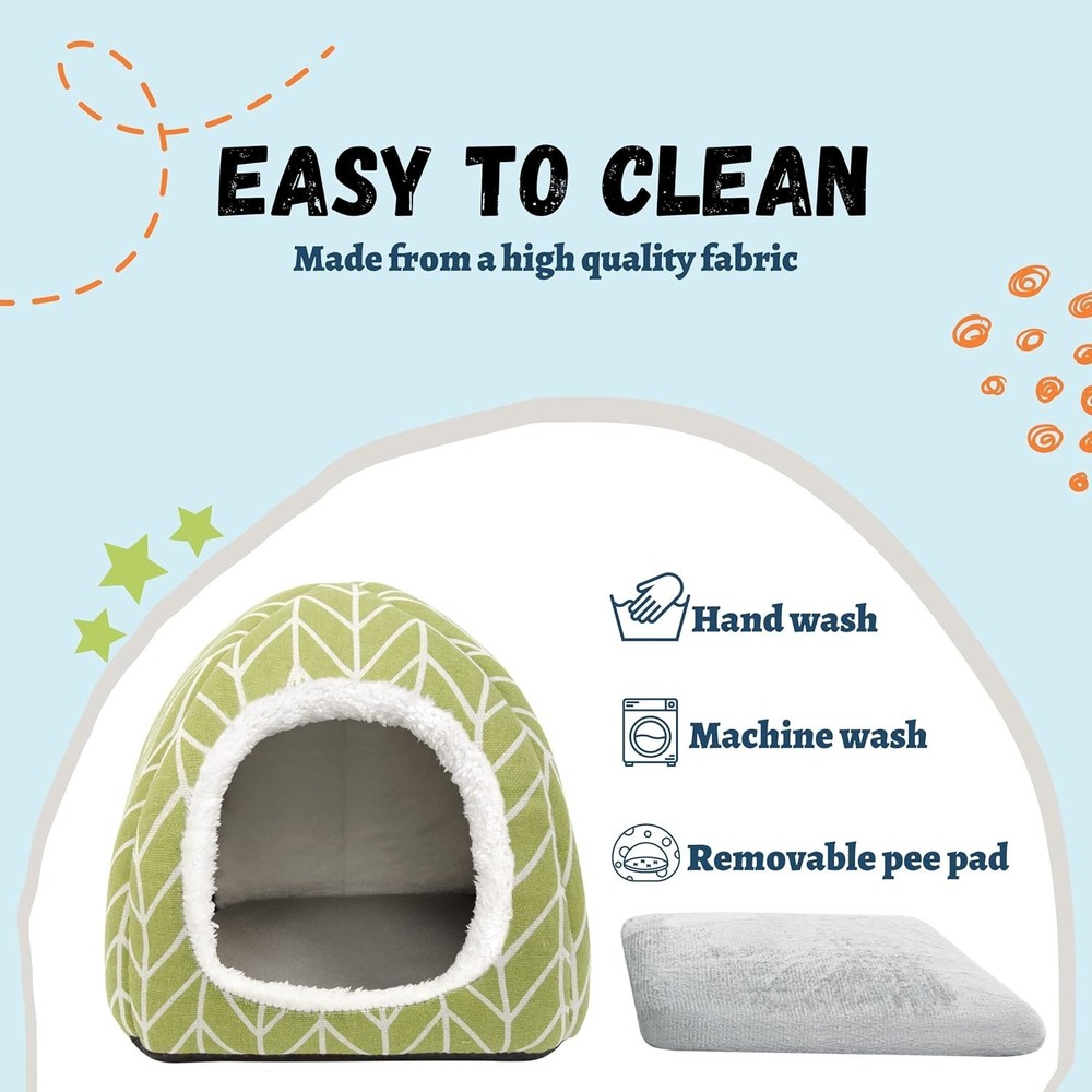 Cozy Guinea Pig Hideout Bed - 2 Pack