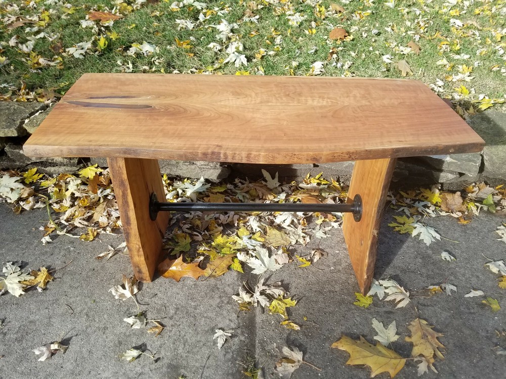 Beautiful Live Edge Cherry Wood Table or Bench