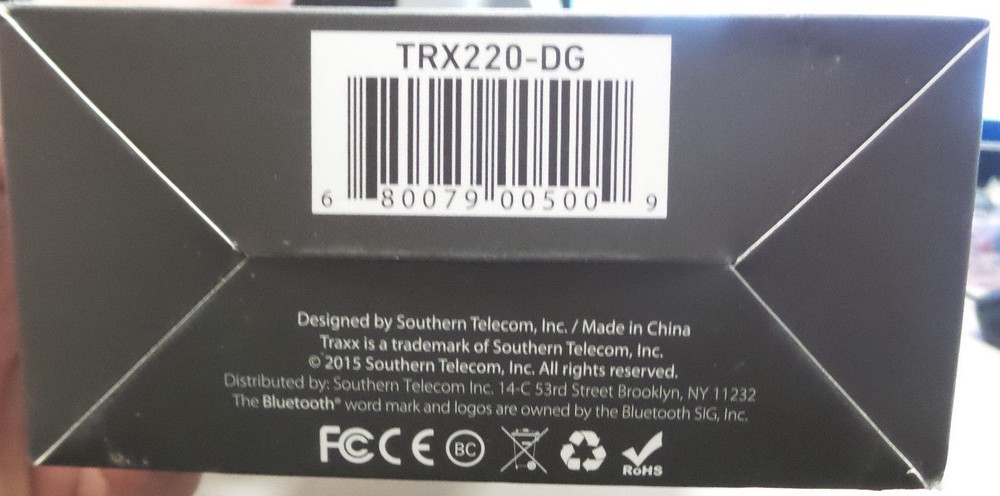 Traxx Bluetooth Wireless Activity Tracker ~Black~ Model# TRX220-DG