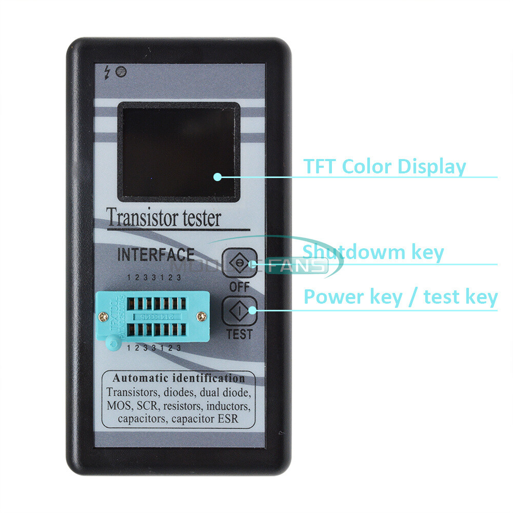 M328 TFT LCD Transistor Tester Diode 1.8" Triode Checker Capacitance Meter