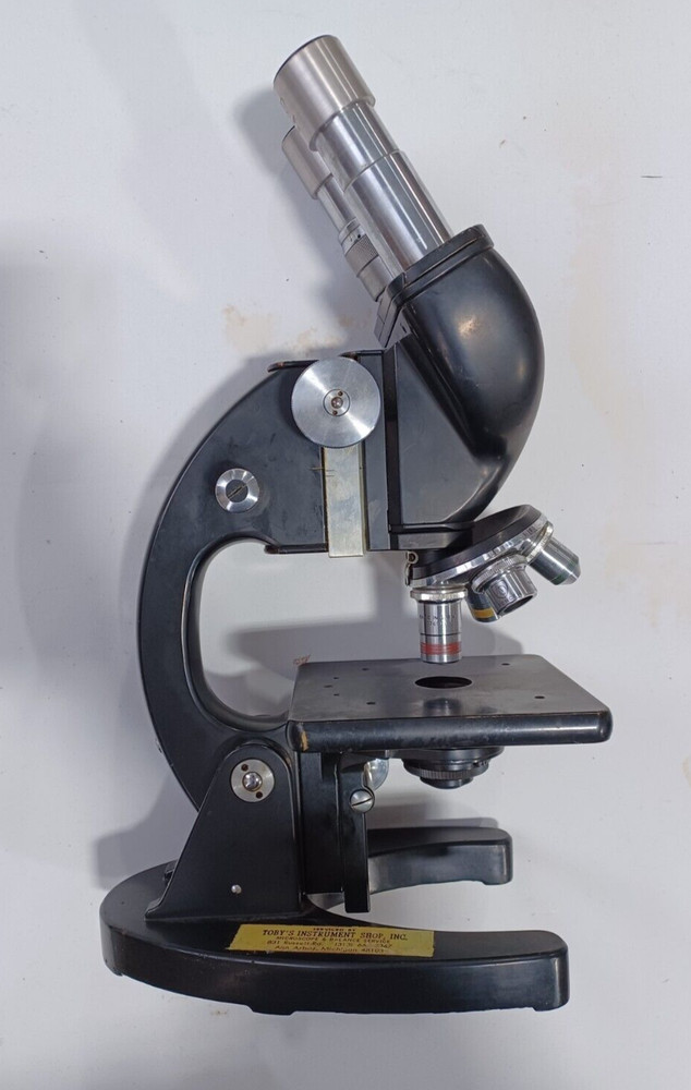 Vintage BYD Yashima Binocular Microscope with 4 Objectives