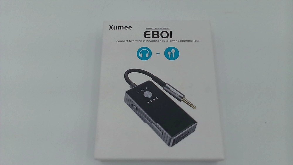 Xumee Grey Airplane Bluetooth 5.2 RX Receiver For 2 Headphones