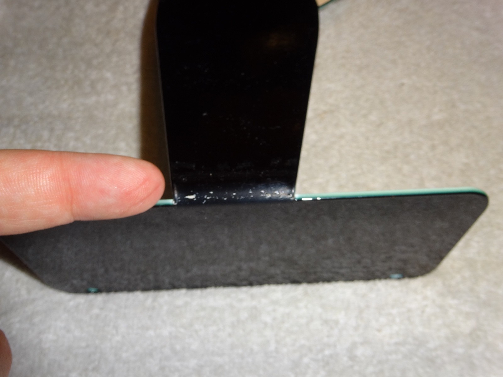 VINTAGE HARLEY DAVIDSON MOTORCYCLE👨MAN METAL GASOLINE BUSINESS CARD HOLDER SIGN