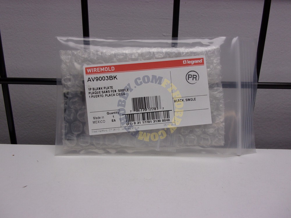 Wiremold Keystone Jack Plate - AV9003BK