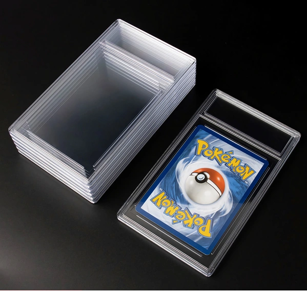 Empty Graded Card Slab Clear 35pt Compared to PSA For Trading and sports cards