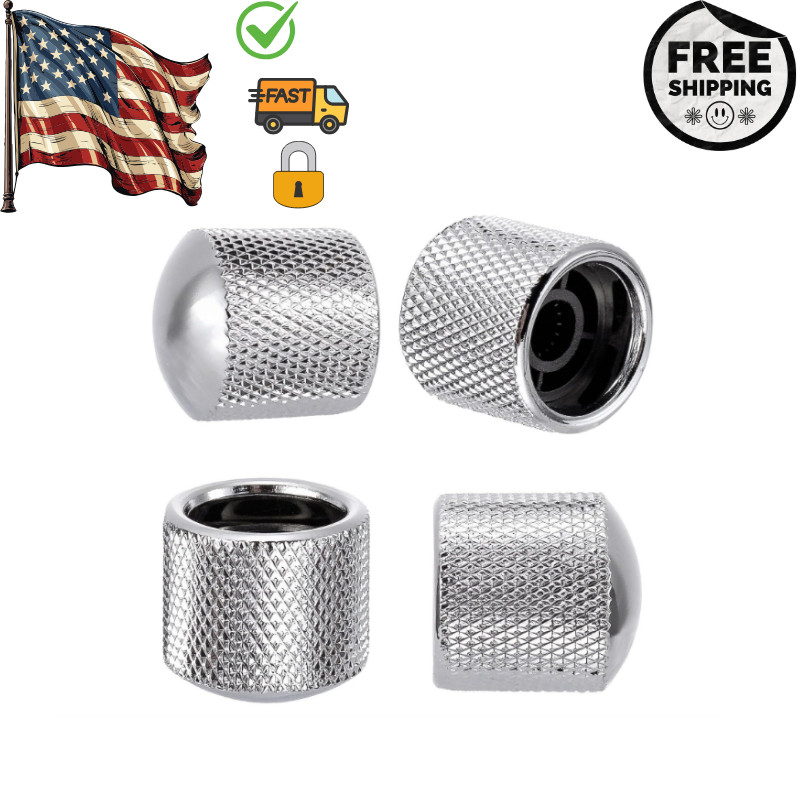 1-4 Pcs Volume Metal Dome Button Control Knobs Metal Volume Control Knobs Guitar