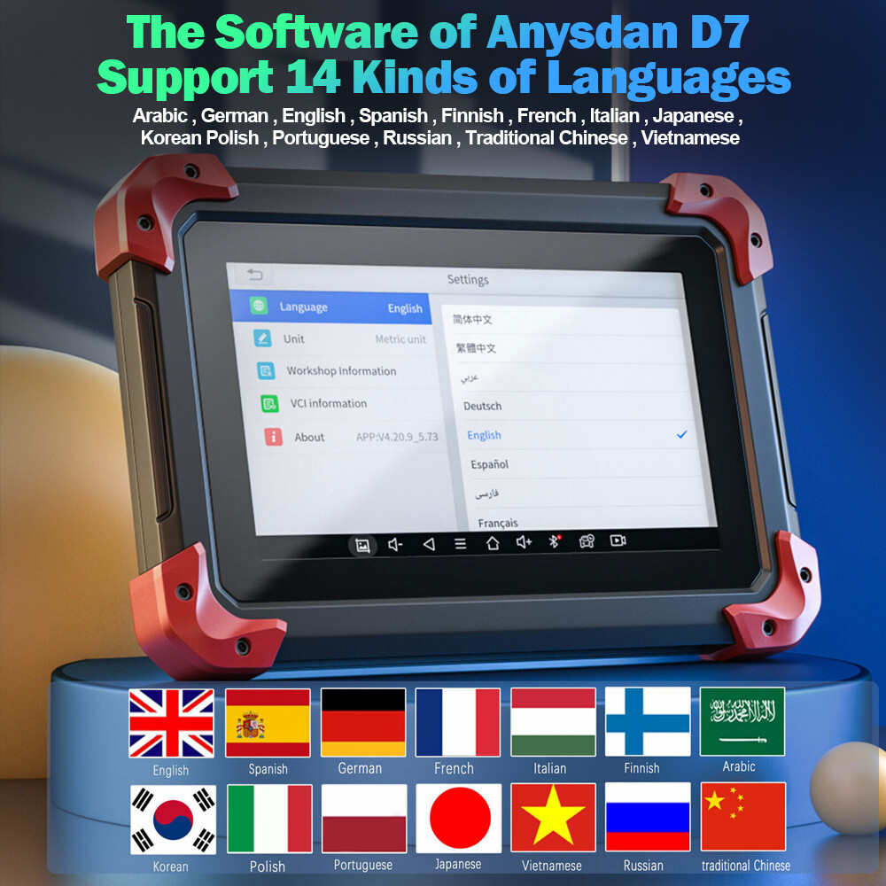 XTOOL D7 Bidirectional Full System OBD2 Auto Car Diagnostic Scanner Tool Coding