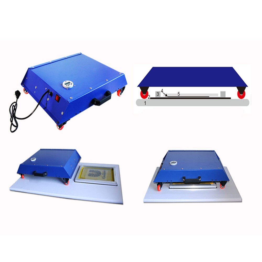 110V Push-Pull LED Movable Exposure Unit Ultraviolet Plate Drying Printing 12W×4