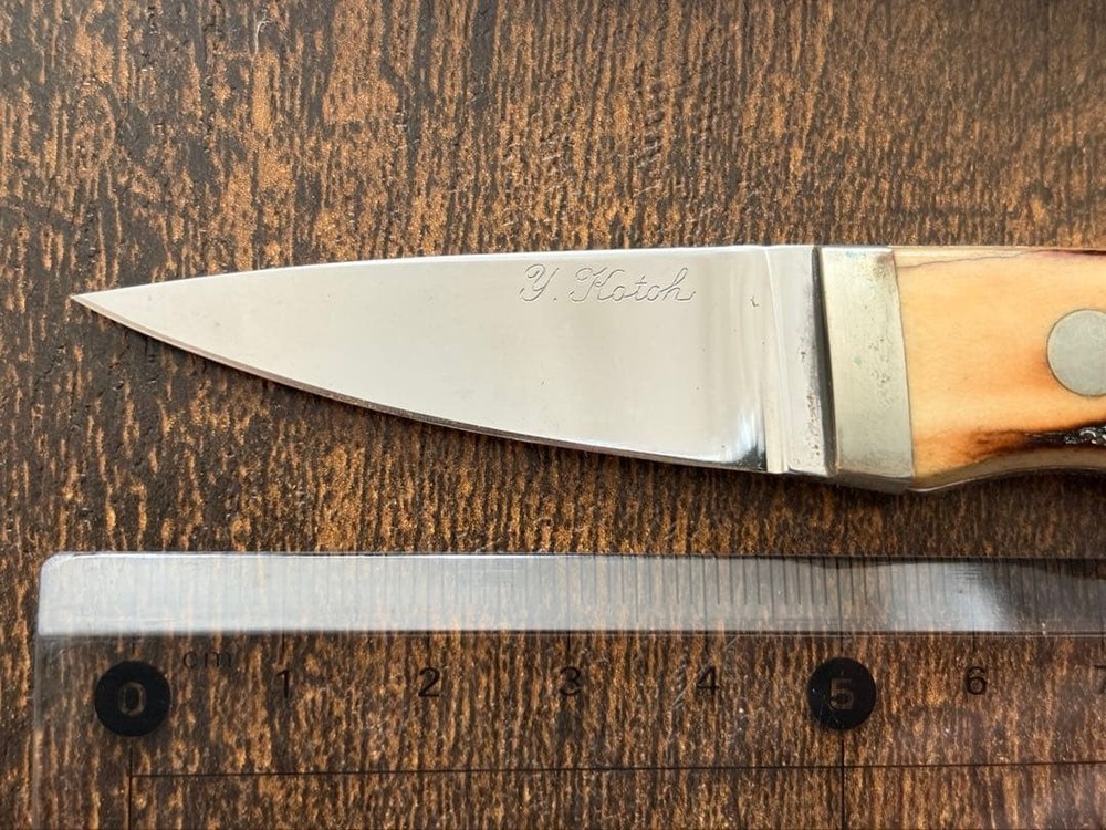 Kiyoshi Kato Custom Fixed Blade Knife Handmade w/ Sheath