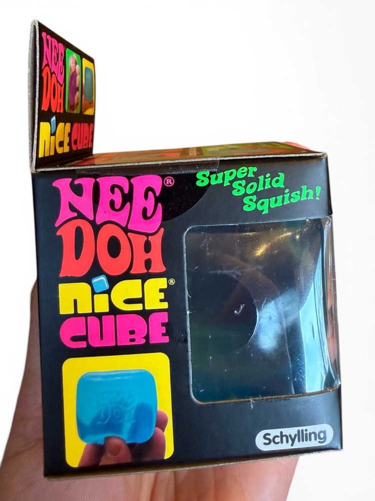 NeeDoh Nice Cube - Super Solid Squish! (Blue) - Brand New/Factory Sealed!