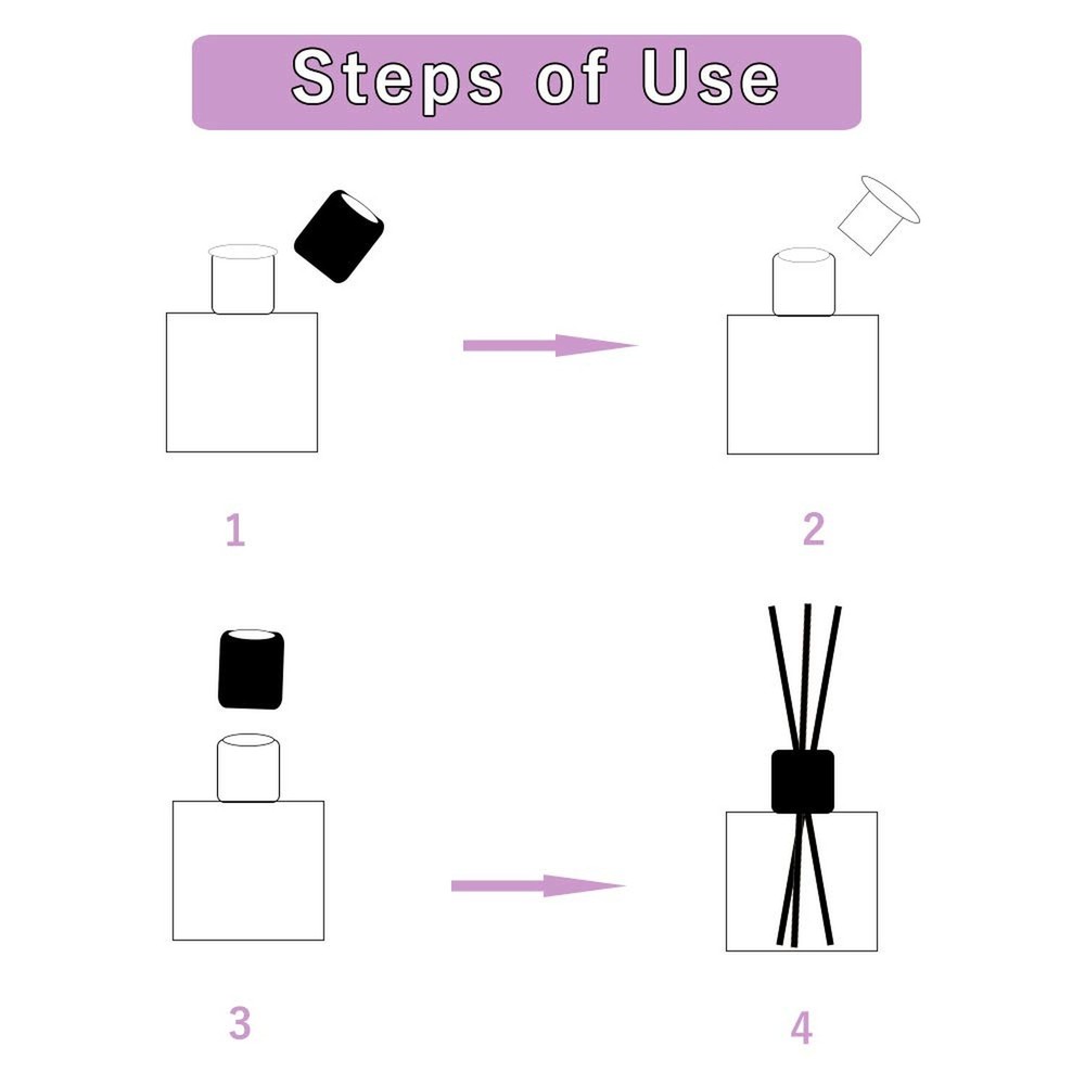 Reed Diffuser Set with Sticks Lavender Aromatherapy Oil Scent Diffuser for Ho...