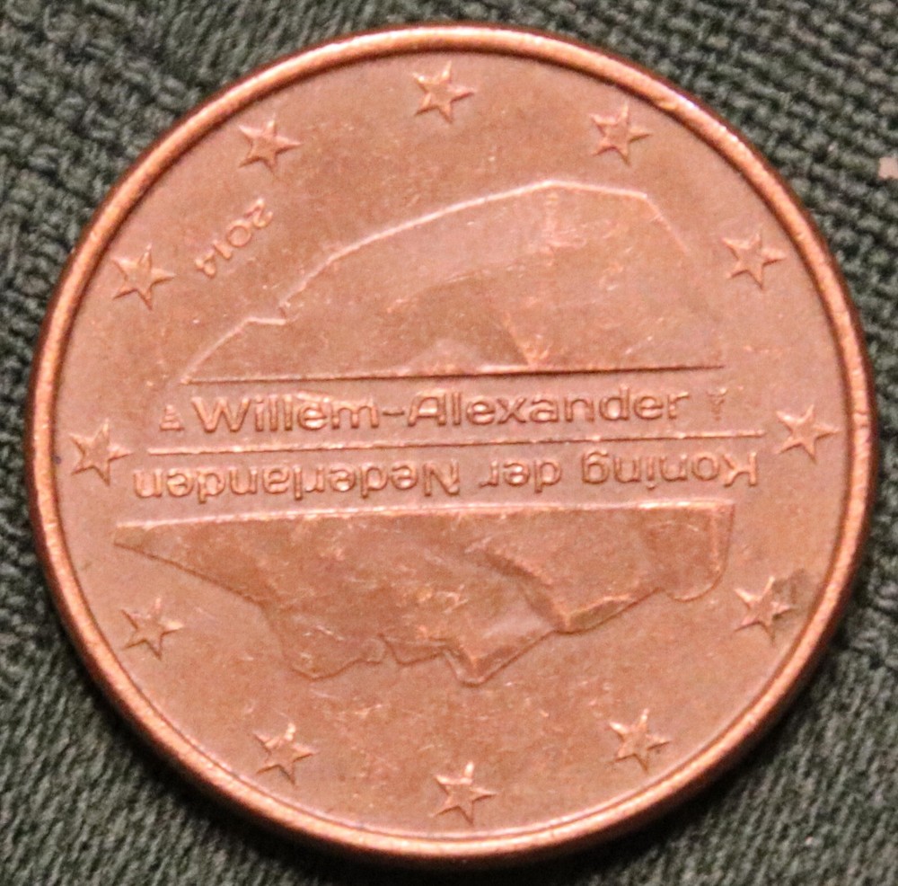 2014 Netherlands Five Euro Cent Coin