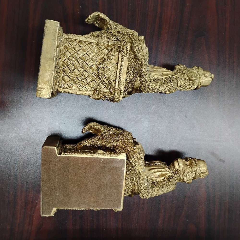 Gold Monkey Bookends Moroccan Scholar Fez Hats