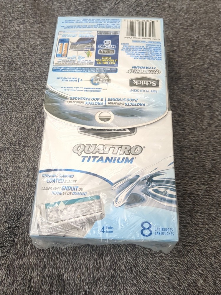 (6) Schick®️ Quattro Titanium* Refills 48 Cartridges Total