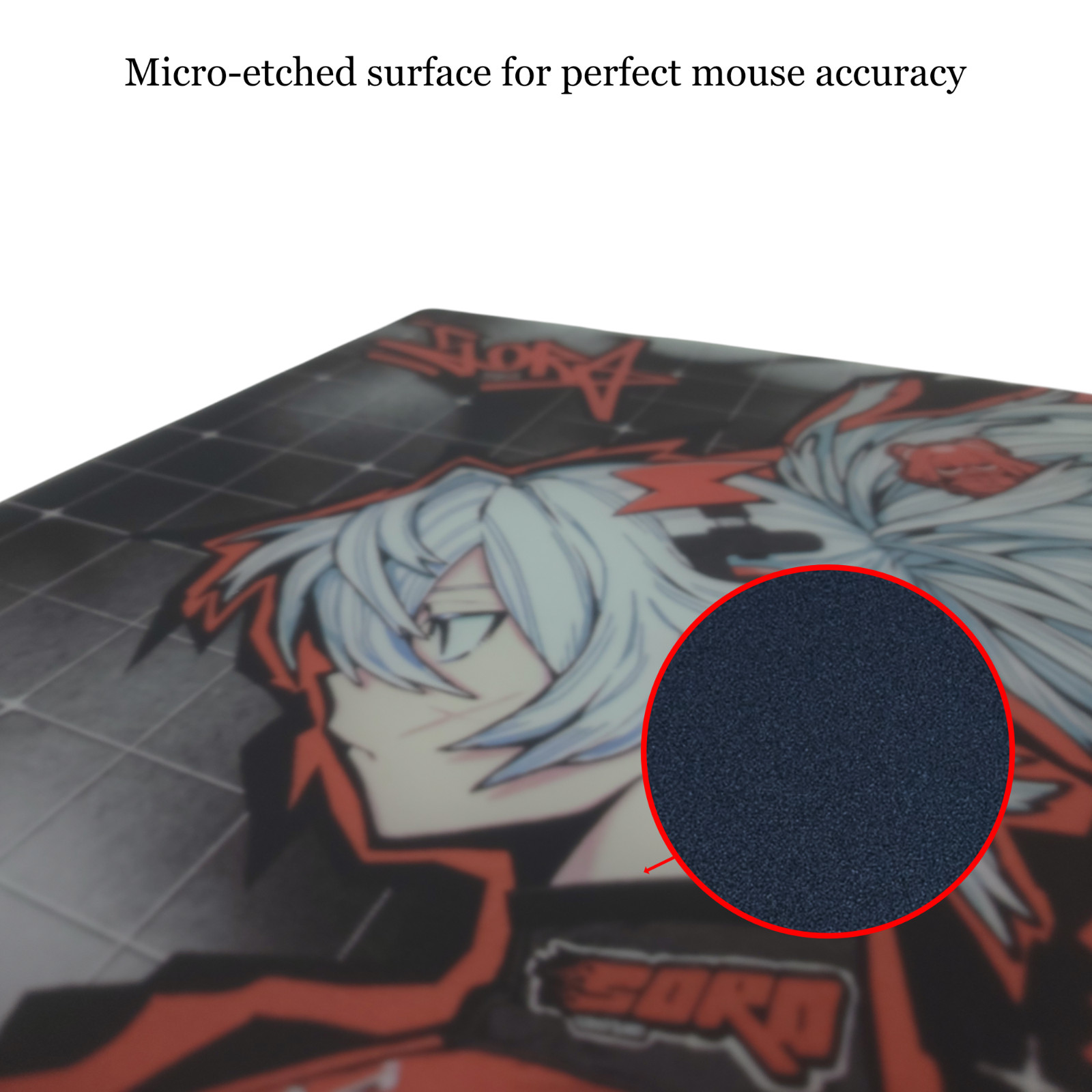 New Drift Sora Glass Mouse Pad Gaming Speed Precision with anti slip back