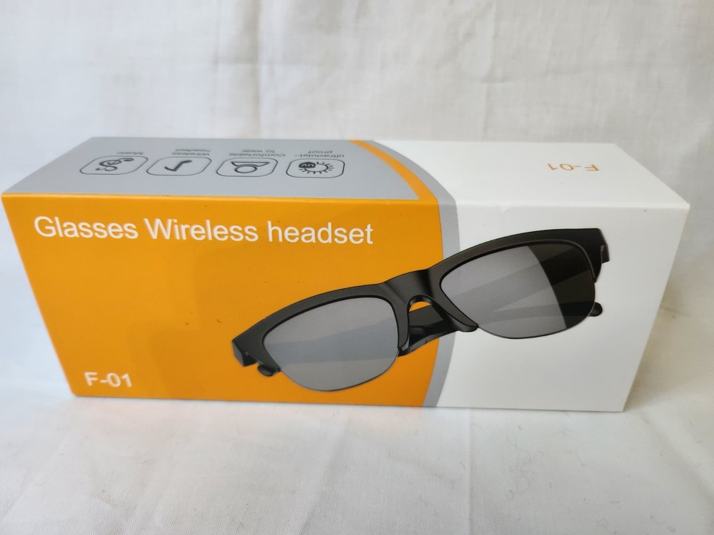 F-01 Bluetooth Wireless Headset Glasses