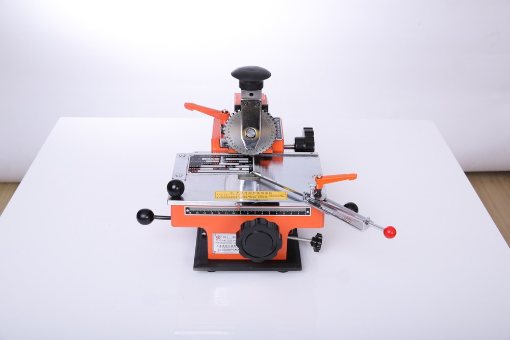 Semi-automatic sheet embosser metal stamping printer marking machine label 4mm B