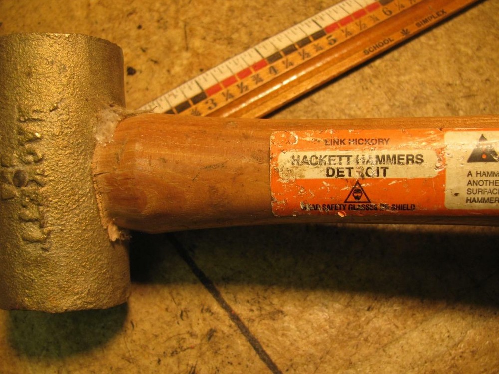 Hackett Brass 2 Pound Hammer