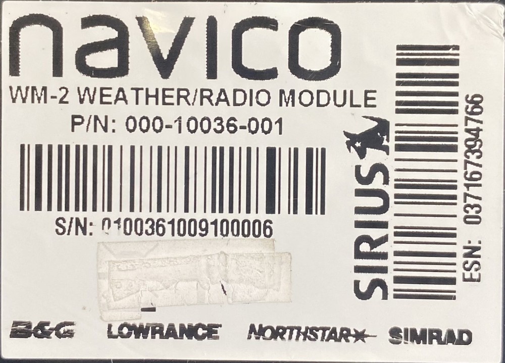 Simrad WM-2 Weather Module & Sirius Satellite Radio Module Only~ Active