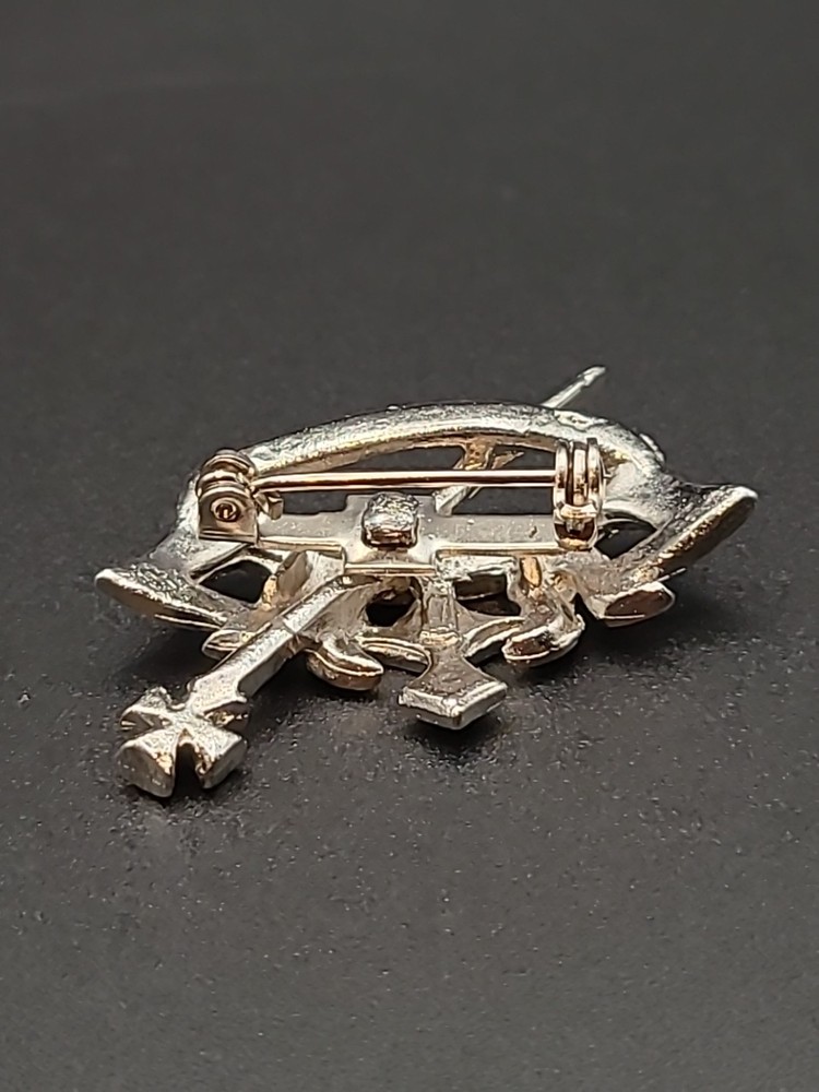 Crown Pin Masonic Silver Tone Vintage.