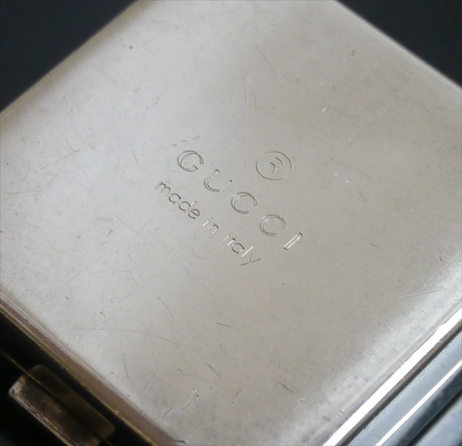 Authentic GUCCI Pill case Accessory case Sterling Silver #8795