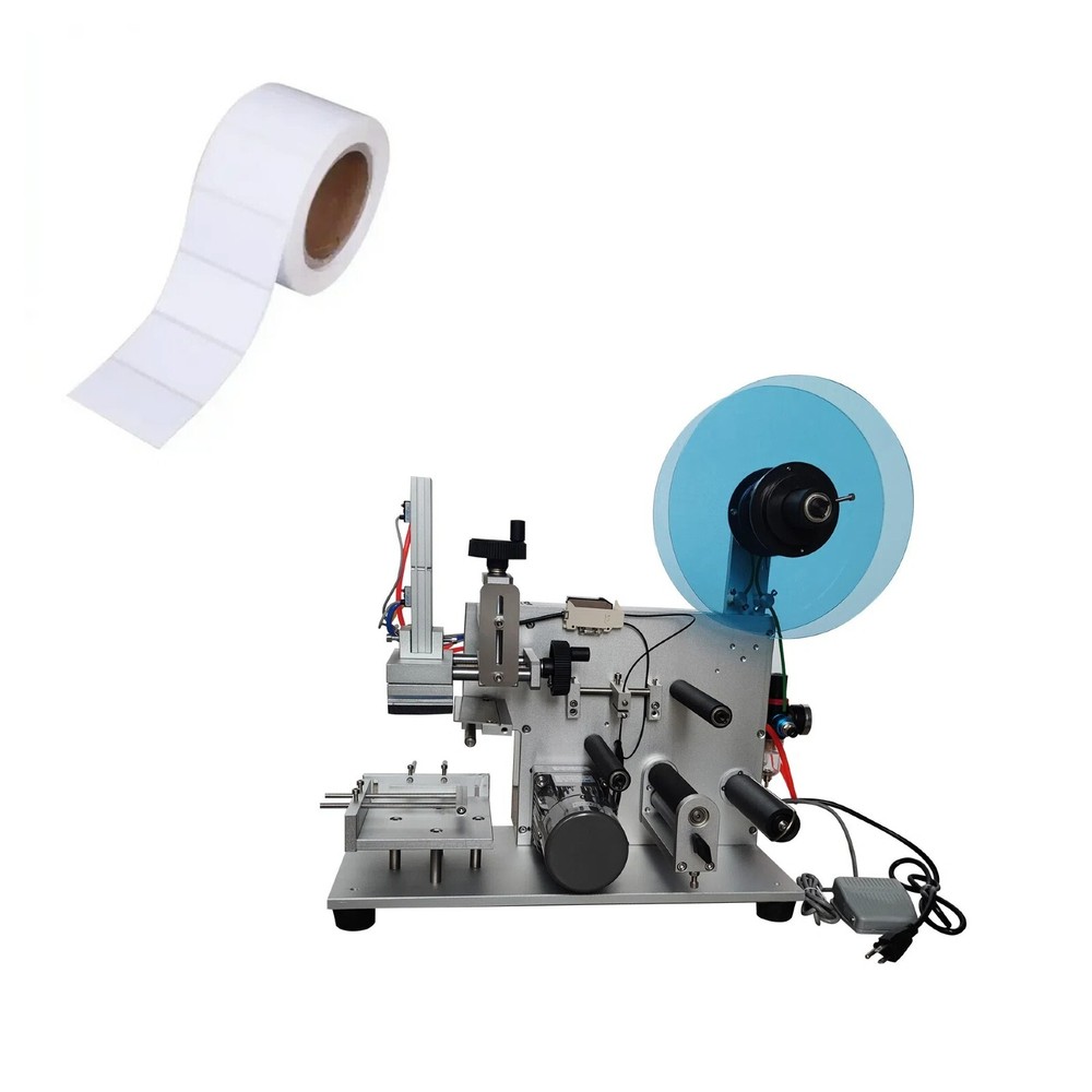 Semi-automatic High Precision Flat Surface Self-adhesive Labeling Machine 110V