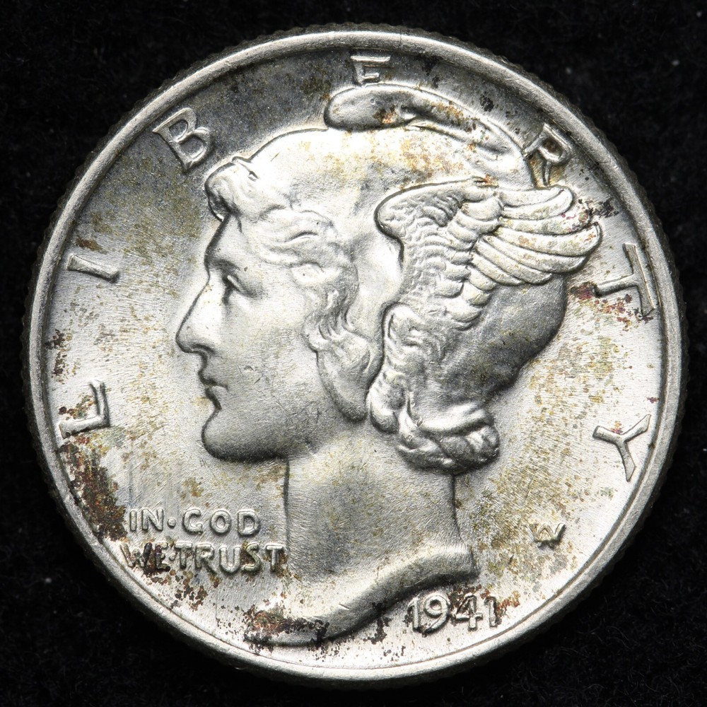 1941 Mercury Silver Dime GEM BU *UNCIRCULATED* MS E204 KH