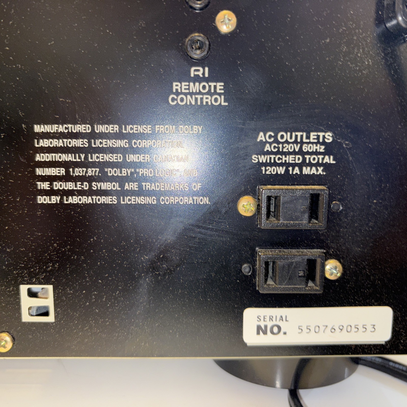 Vintage Onkyo TX-SV424 Receiver Surround Sound Audio Video Controller Amplifier