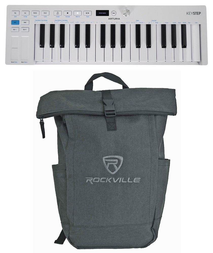 Arturia KEYSTEP MK2 32-Note Slimkey Keyboard Controller/Sequencer+Laptop Bag