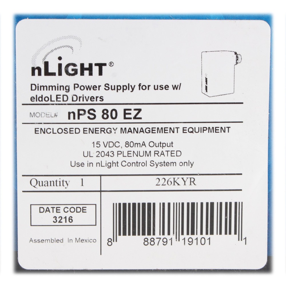 SENSOR SWITCH NPS-80-EZ NLIGHT LED ELDOLED DRIVER CONTROL DIMMING POWER PACK