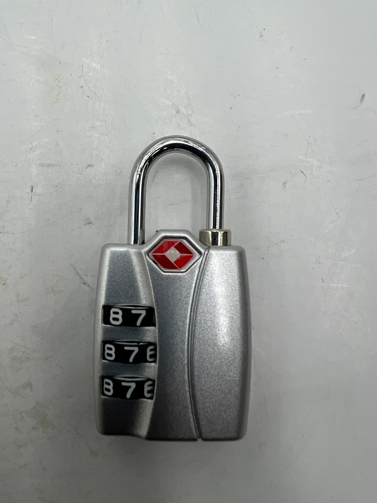 OEM Forge TSA Luggage Combination Lock - Open Alert Indicator Silver