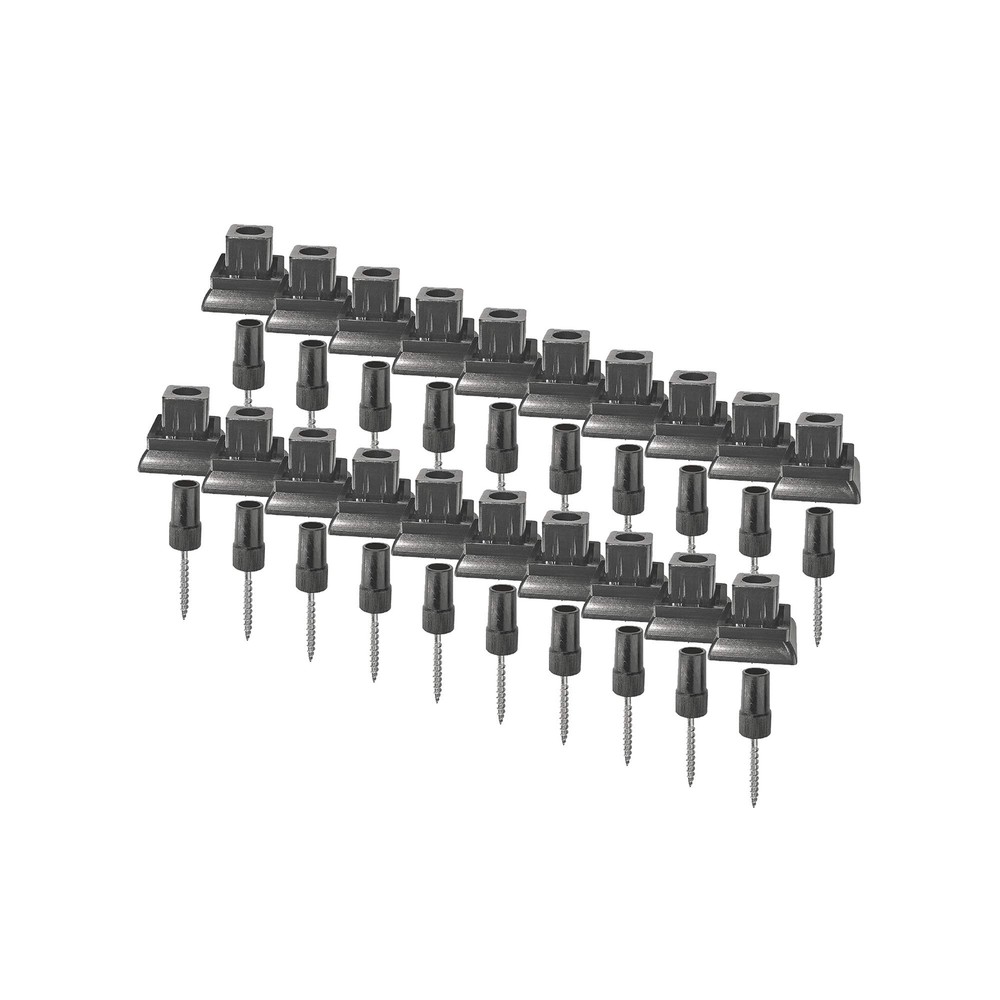 20 PCS SQMDRA Surface Mount Deck Railing Adapter for Square Balusters Black