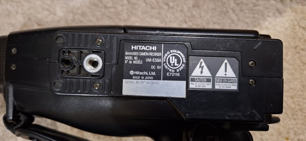 Hitachi VM e58A video camera Read Please