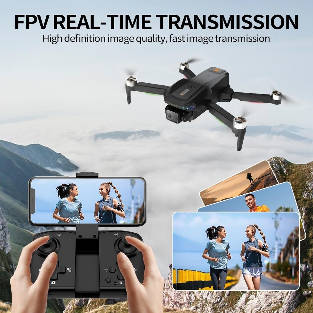 1080P Camera Drone Foldable Quadcopter with 2 Batteries Carrying Case