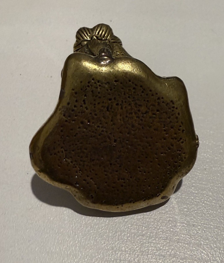 Antique Brass Lotus Leaf Backflow Incense Burner Decorations Solid Beautiful