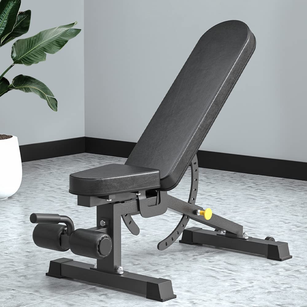 Adjustable Bench, Professional Weight Bench, Incline Flat Decline Sit Up Benc...