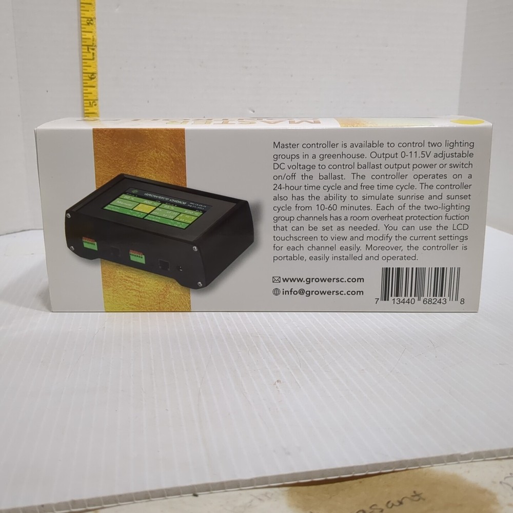 Growers Choice Master HID & LED Light Controller LCD Touchscreen, Overheat Prot…