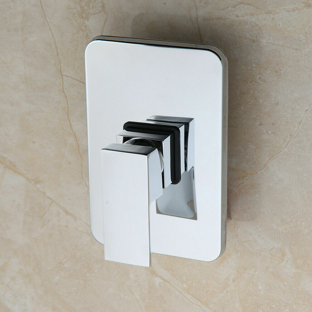 Chrome Wall Mount One Handle Solid Brass Shower Mixer Faucet Control Valve