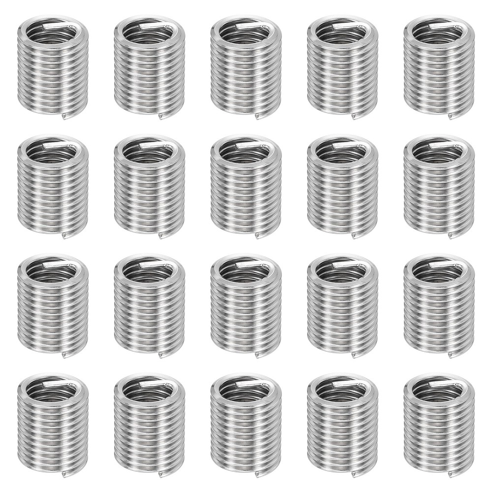 20pcs Wire Thread Inserts M10 x 1.5 x 2D Metric Helical Threaded Sleeve