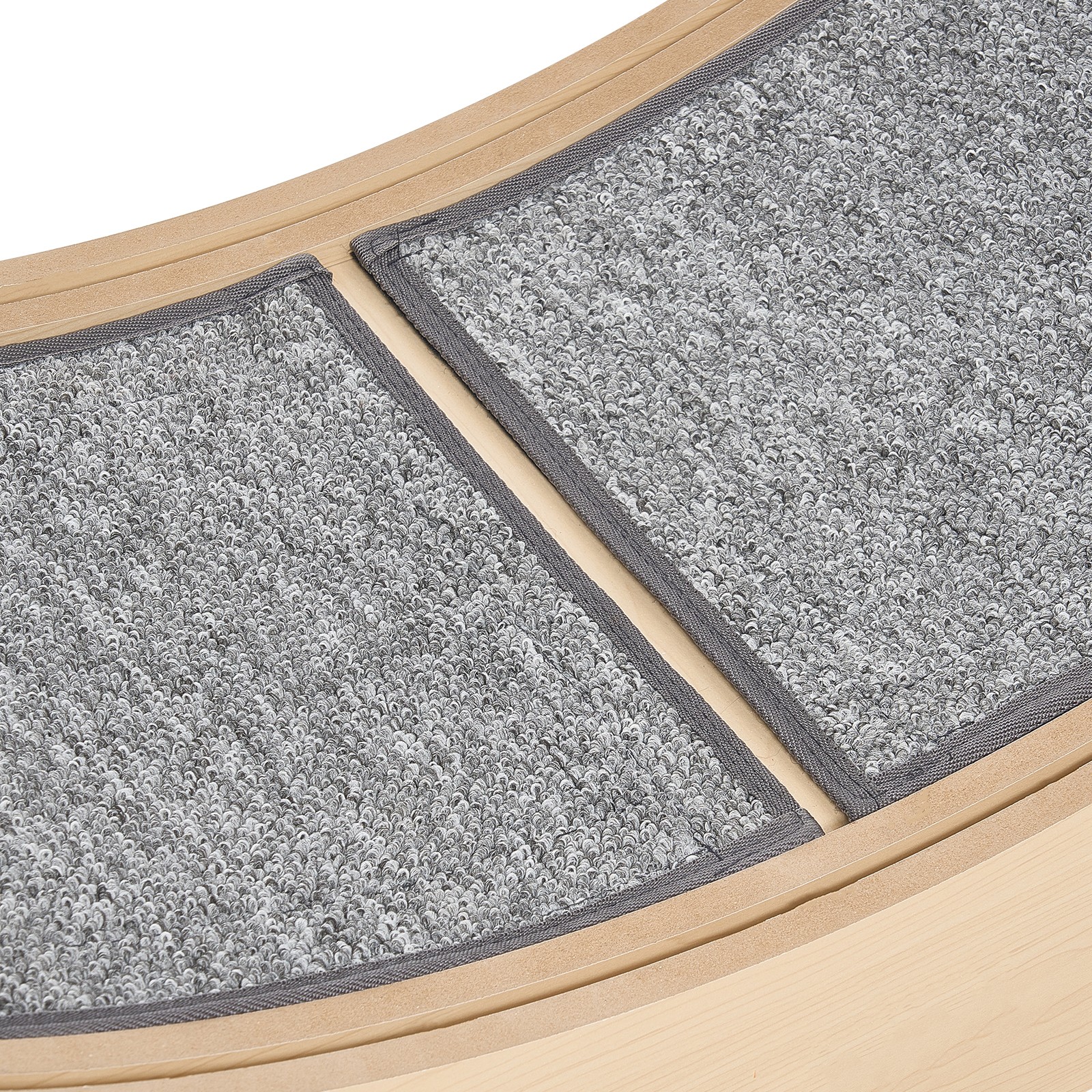 Uimoso 48-inch Wooden Cat Exercise Wheel with Carpeted Track for Indoor Use