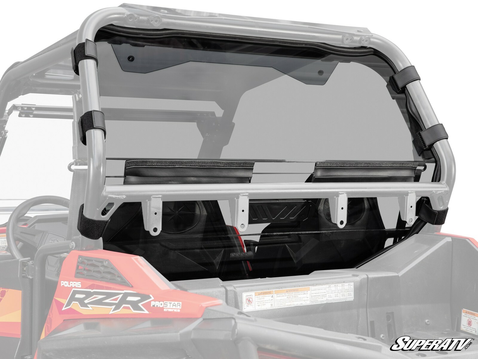 SuperATV Vented Rear Windshield for Polaris RZR 900 / XC / S / Trail (15-20)