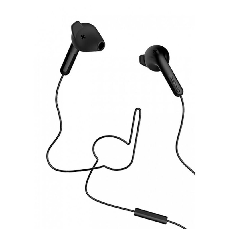 DeFunc BASIC HYBRID Earbud Earphones with Mic - Black