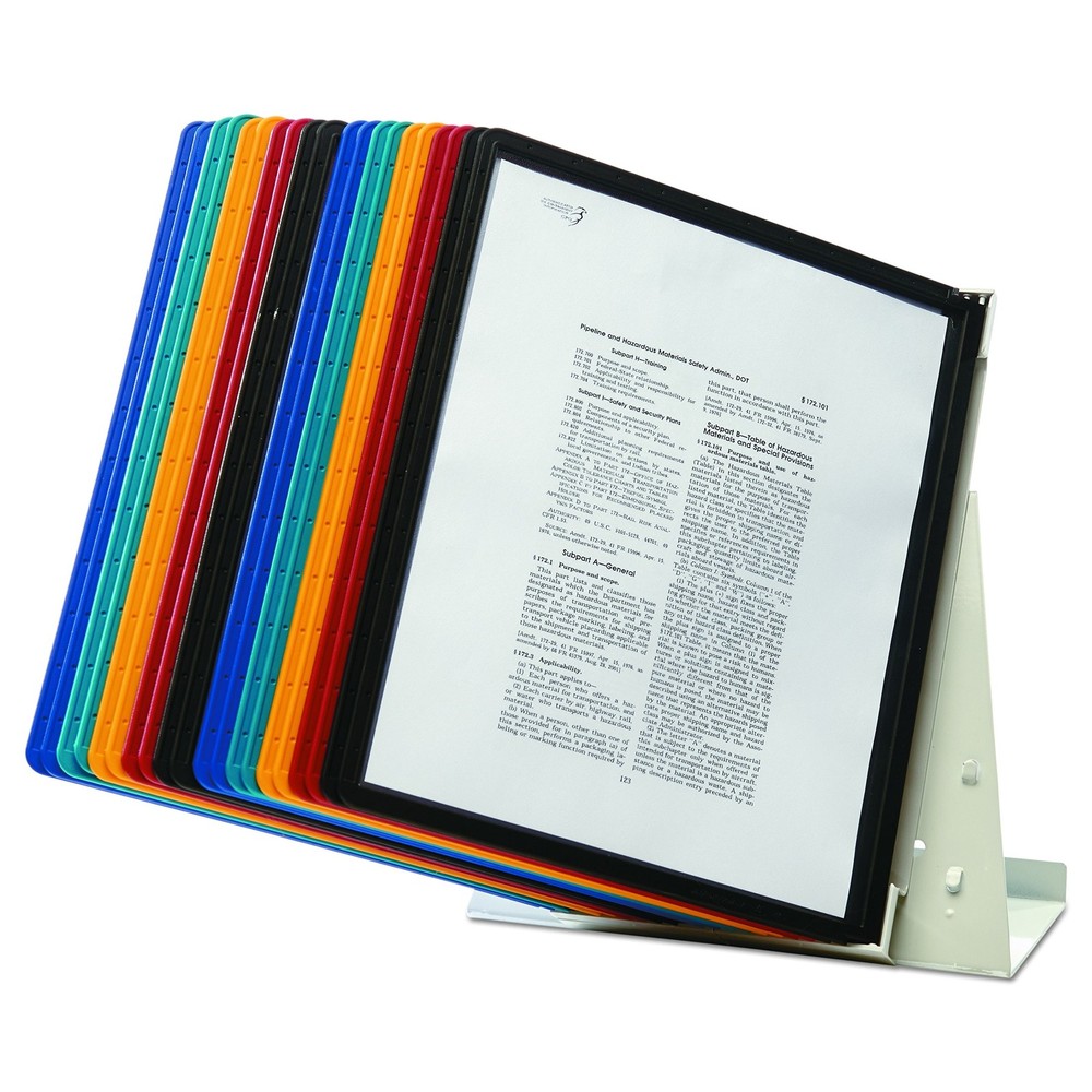 Durable VARIO 40 Pocket Desktop Reference System - Letter Size 20 Double-Side...