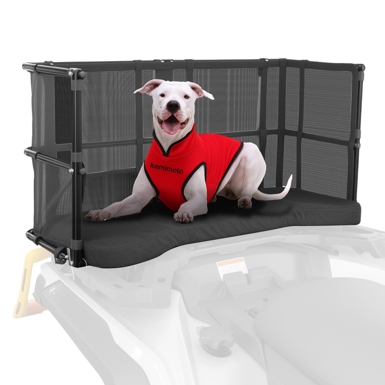 Pet Seat Cushion ATV Rear Rack Pad Dog Carrier For Can-Am Polaris Kawasaki Honda