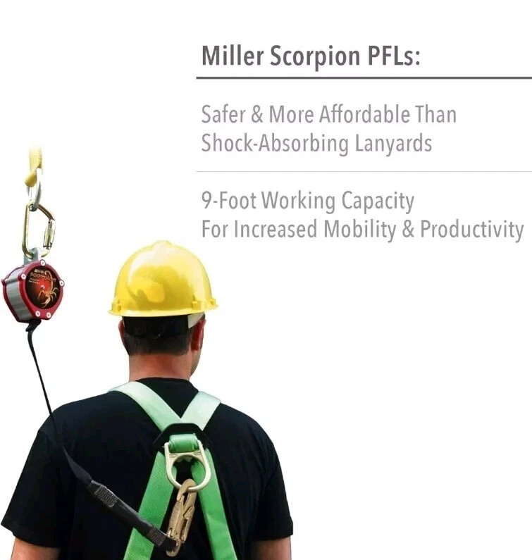Miller Scorpion Personal Fall Limiter PFL-4/9FT