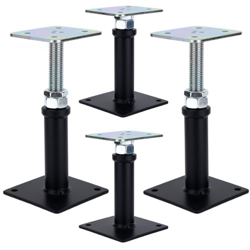 Pack Adjustable Floor Jack Post, 6’’-9’’ Height Range, House Floor Jacks Post 4