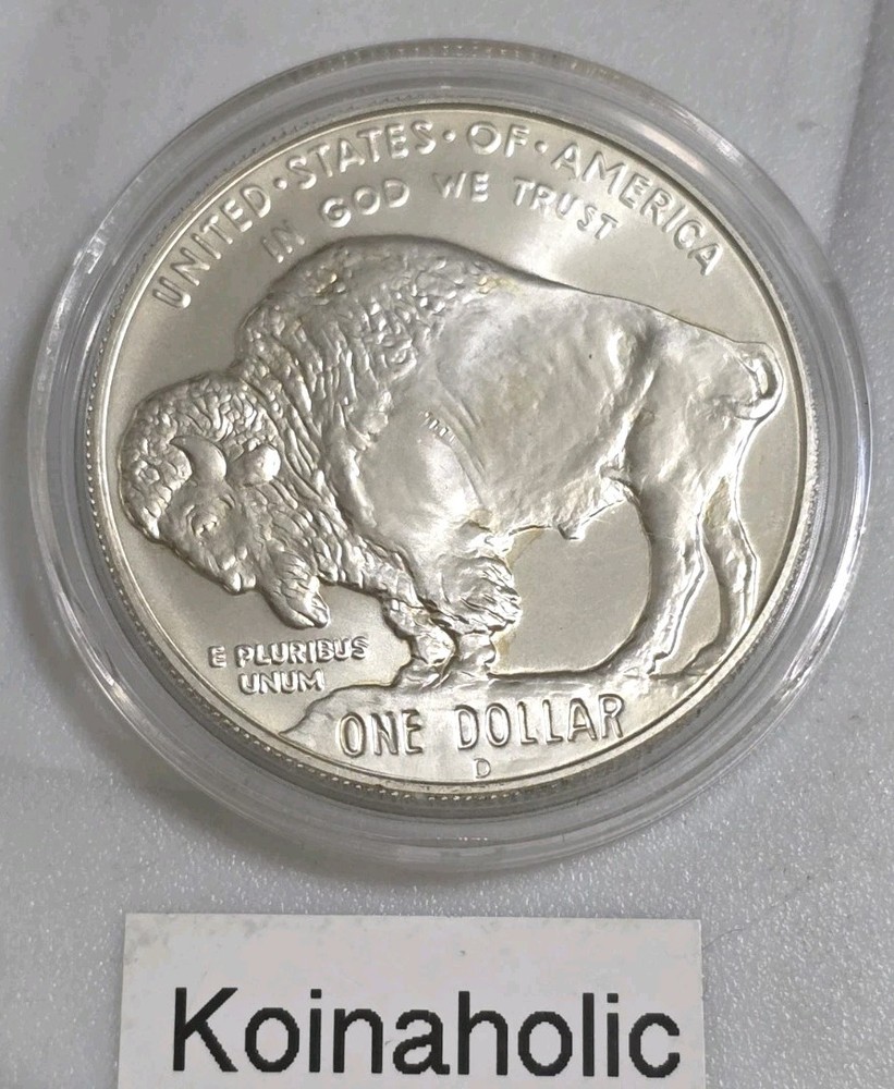 2001 D Buffalo 90% Silver Commemorative $1 Pulled From Storage 🔥